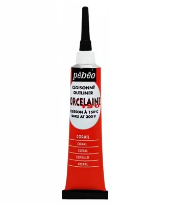 č.02 - Kontura PORCELAIN 150 č.02 (Pébéo) - 20ml  korálová