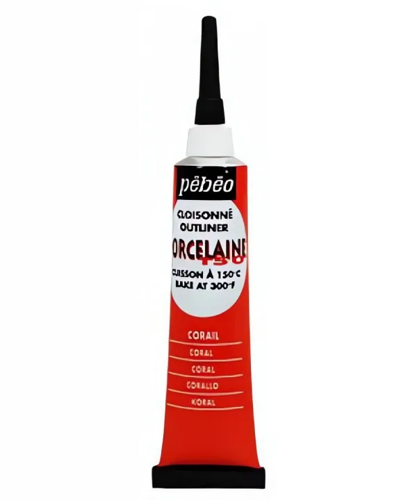 č.02 - Kontura PORCELAIN 150 č.02 (Pébéo) - 20ml korálová