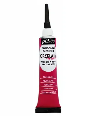 č.03 - Kontura PORCELAIN 150 č.03 (Pébéo) - 20ml  červená Turmalín