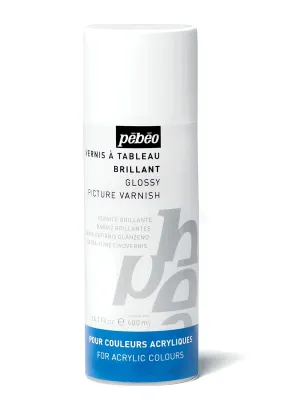 Závěrečný akrylový lak - lesklý (Pébéo) - sprej 400ml 