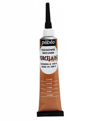 č.09 - Kontura PORCELAIN 150 č.09 (Pébéo) - 20ml  měděná