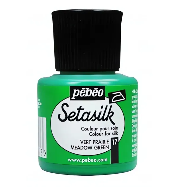 Setasilk č.17 - 45 ml zelená trávová Pebeo