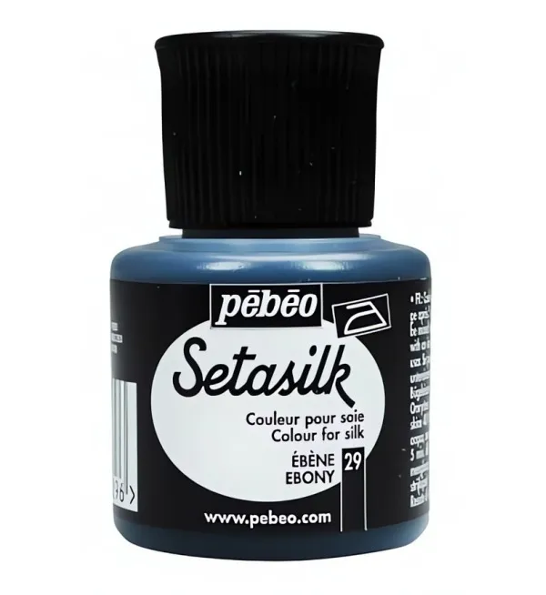 Setasilk č.29 - 45 ml černá ebenová Pebeo