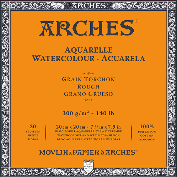 Arches blok lepený - 4 str. 20l RG 300g