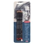 D Charcoal Pencil sada 4 BLISTER 8Px4