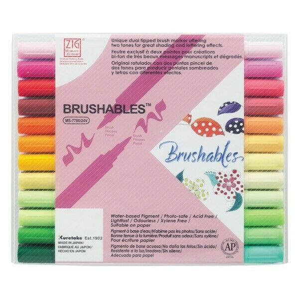 Kuretake MS Brushables 24 colors set