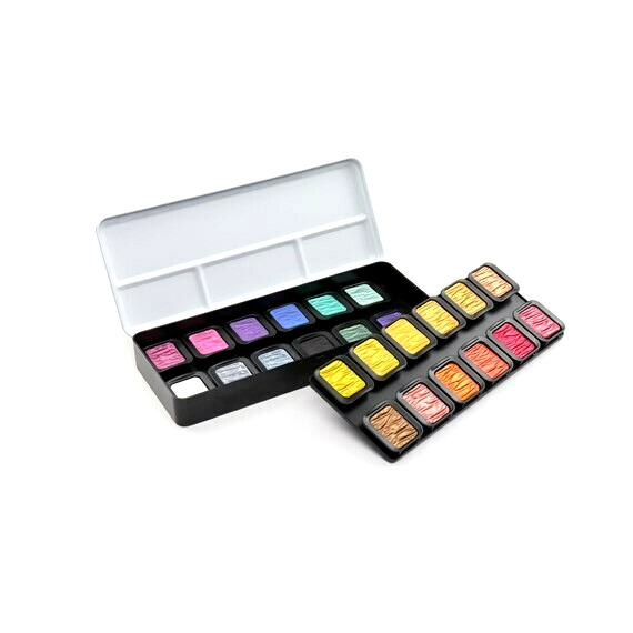 Sada akvarelů FINETEC 24ks - Pearl Colourful