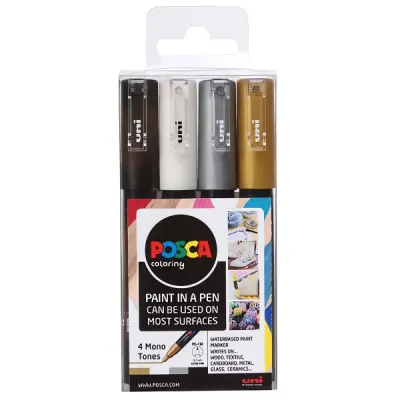 Akrylový fix Posca, sada, 4ks PC-1M