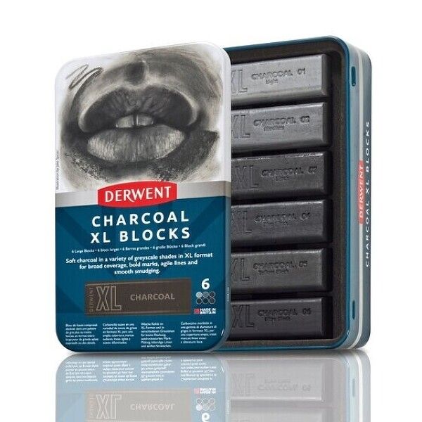 Charcoal XL Blocks umělecký uhel 6ks NEW