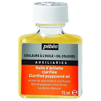 Čirý makový olej pro olejové barvy - 75 ml