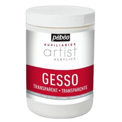 Gesso Transparent pro akrylové barvy - 1 l