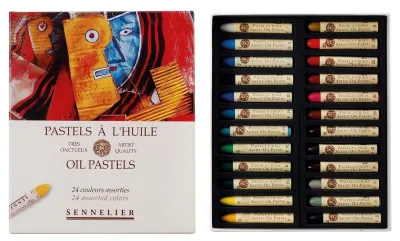 Olejový pastel Sennelier - sada 24 ks - Universal