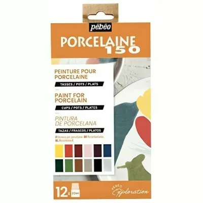 Sada vypalovacích barev  PORCELAIN  (Pébéo) 12 x 20ml  varianta II.