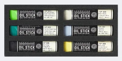 Box Oil stick mini 6ks - Stylized landscape Sennelier Box Oil stick mini 6ks - Stylized landscape Sennelier