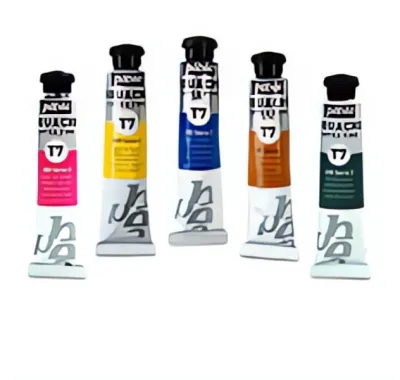 Gouache T7 20 ml - 39 odstínů | 010 Permanent white, 011 Special titanium white, 100 Yellow ochre, 102 Burnt umber, 103 Raw umber, 104 Burnt sienna, 105 Raw sienna, 012 Covering white, 013 Black lake, 015 Silver, 016 Rich gold, 200 Cerulean blue, 201 Dark cobalt blue, 202 Light blue, 203 Ultramarine blue, 204 Prussian blue, 207 Light chrome yellow, 209 Naples yellow, 216 Vermilion red, 217 Flesh colour, 218 Light bright green, 222 Emerald green, 224 Light green, 225 Olive green, 231 Payne´s Grey, 300 Velvet brown, 301 Superfine carmine, 303 Lemon cadmium yellow, 304 Golden cadmium yellow, 305 Middle cadmium yellow, 308 Bengal rose lake, 313 Orange clair, 316 Dark cadmium red, 321 Dark cobalt violet hue, 322 Parma violet, 326 Primary yellow, 327 Cyan, 328 Magenta, 329 Trichromatic black