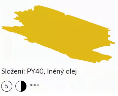 Olejové barvy UMTON č.82 - 20ml  Aureolin  NEW