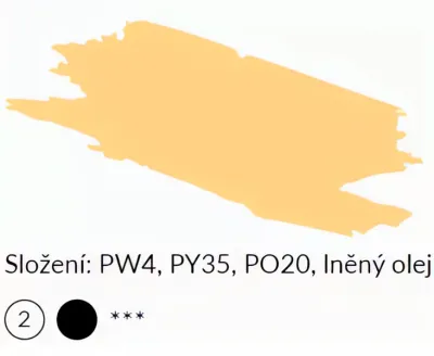 Olejové barvy UMTON č.97 - 20ml  žluť broskvová  NEW