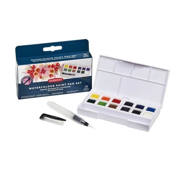 Sada WATERCOLOUR PAINT PAN SET - 12ks