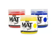 Akryl MAT PUB  140 ml - varianty | 01 Ivory, 02 Primary yellow, 03 Golden yellow, 04 Bright orange, 05 Vermilion red, 06 Magenta red, 07 Carmine red, 08 Tyrian pink, 09 Cobalt violet, 10 Ultramarine blue, 11 Cobalt blue, 12 Cyan blue, 13 Turquoise blue, 14 Duck green, 15 Bright green, 16 Permanent green, 17 Bright pink, 18 Yellow ochre, 19 Raw sienna, 20 Burnt sienna, 21 Raw umber, 22 Burnt umber, 23 Warm grey, 24 Ivory black, 25 Permanent white, 26 Fluorescent yellow, 27 Fluorescent orange, 28 Fluorescent pink, 29 Fluorescent green