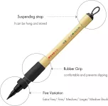 Kuretake Bimoji Brush Pen For Manga/Calligraphy -sada 5ks