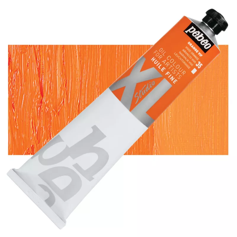 Olejové barvy Pébéo Studio XL 200ml - 56 odstínů - 35 Svěží oranžová