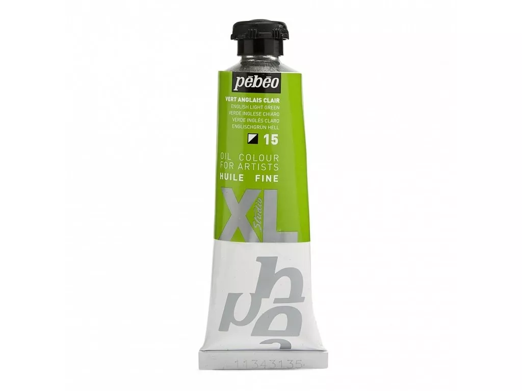 Olejové barvy Pébéo Studio XL 37ml - 56 odstínů - Barva	937-15 Anglická zeleň světlá