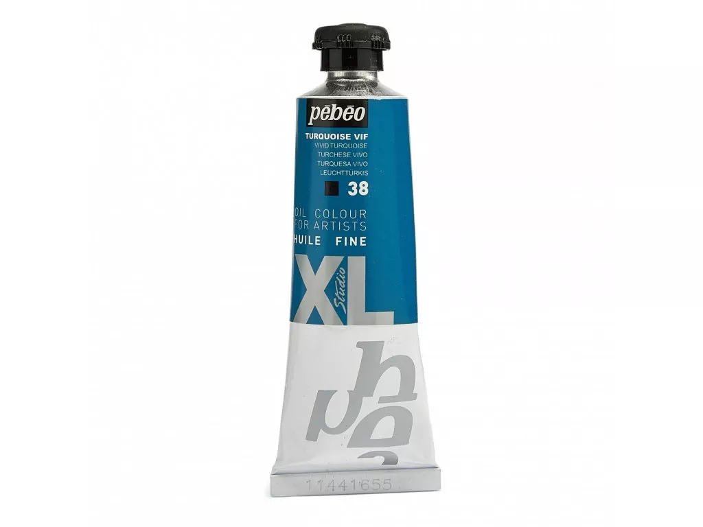 Olejové barvy Pébéo Studio XL 37ml - 56 odstínů - Barva	937-38 Svěží tyrkysová