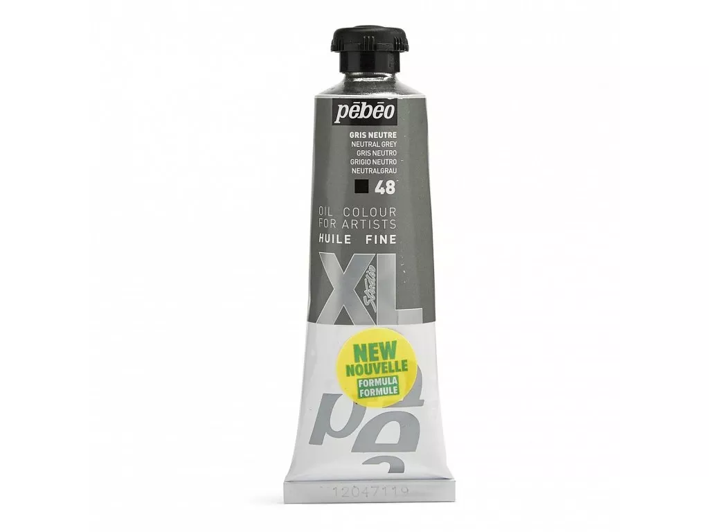 Olejové barvy Pébéo Studio XL 37ml - 56 odstínů - Barva	937-48 Neutrální šeď