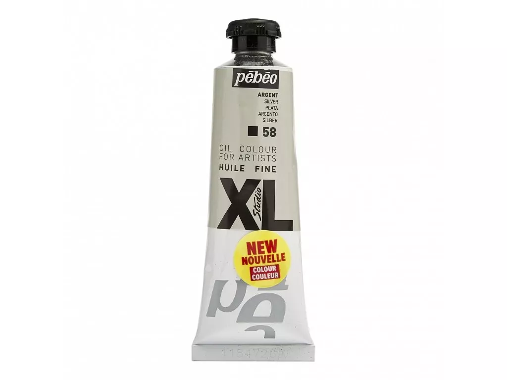 Olejové barvy Pébéo Studio XL 37ml - 56 odstínů - Barva	937-58 Stříbrná