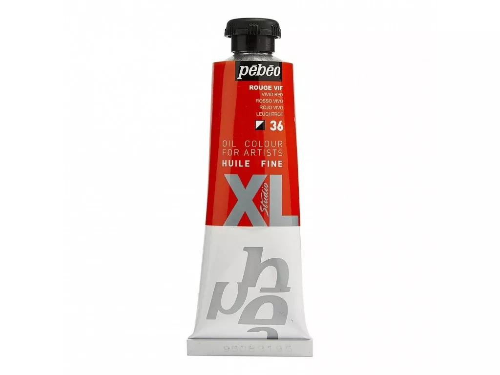 Olejové barvy Pébéo Studio XL 37ml - 56 odstínů - Barva	937-36 Jasně červená