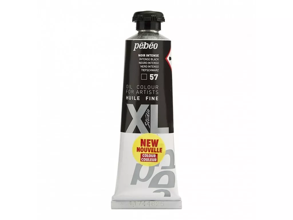 Olejové barvy Pébéo Studio XL 37ml - 56 odstínů - Barva	937-57 Intenzivní černá