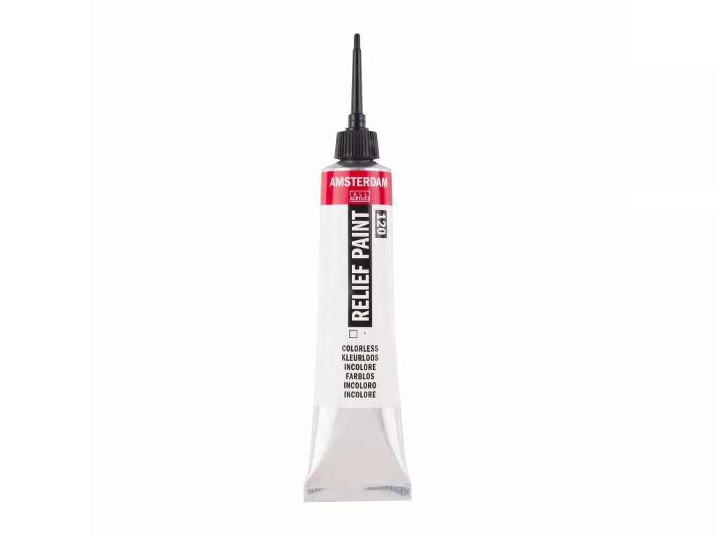 Reliéfní barva Amsterdam v tubě 20ml - varianty - Colourless