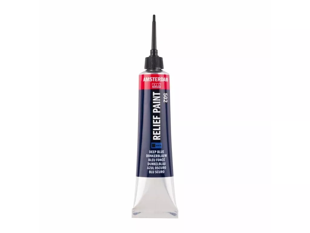 Reliéfní barva Amsterdam v tubě 20ml - varianty - Deep Blue