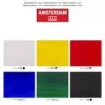 Sada akrylů Amsterdam Standard - základní odstíny 6 x 20ml