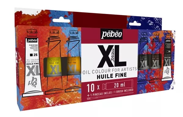 Studio XL sada (10×20 ml + štětec)