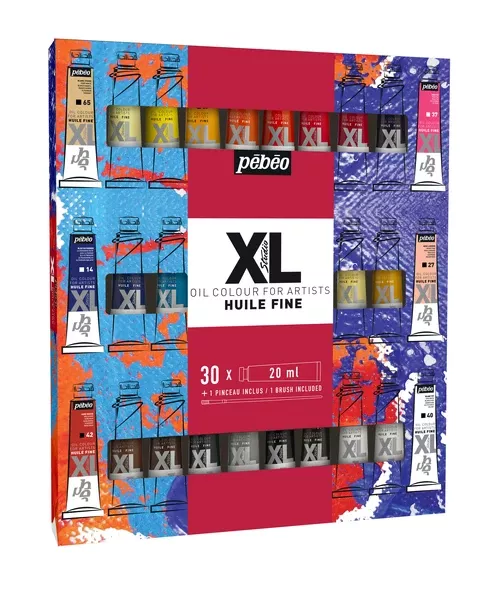 Studio XL sada (30×20 ml + štětec)