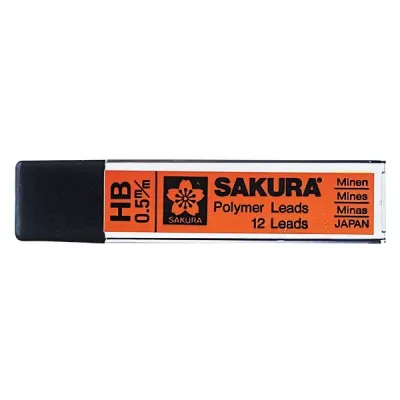 Tuhy do mechanické tužky Sakura 0,5 mm HB