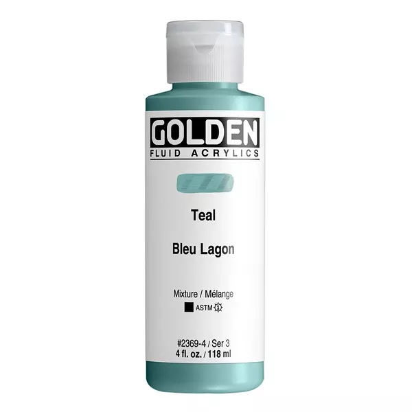 Akrylová barva Golden FLUID 118 ml - varianty - Teal 2369