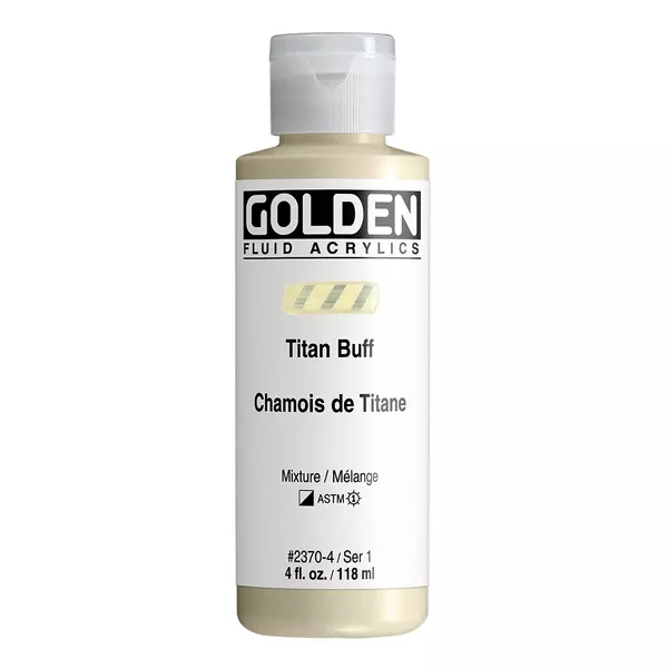 Akrylová barva Golden FLUID 118 ml - varianty - Titan Buff 2370