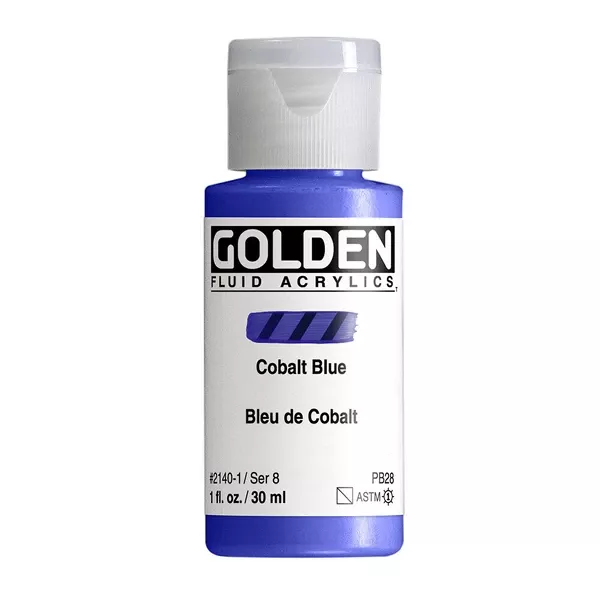 Akrylová barva Golden FLUID 30 ml - varianty - Cobalt Blue 2140