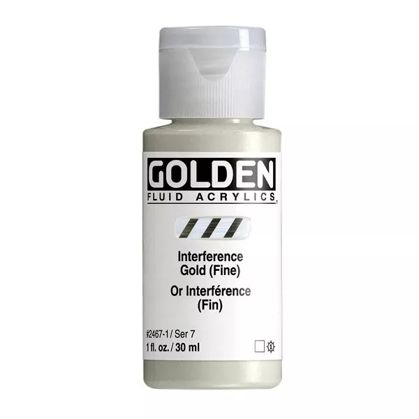 Akrylová barva Golden FLUID 30 ml - varianty - Interference Gold (Fine) 2467