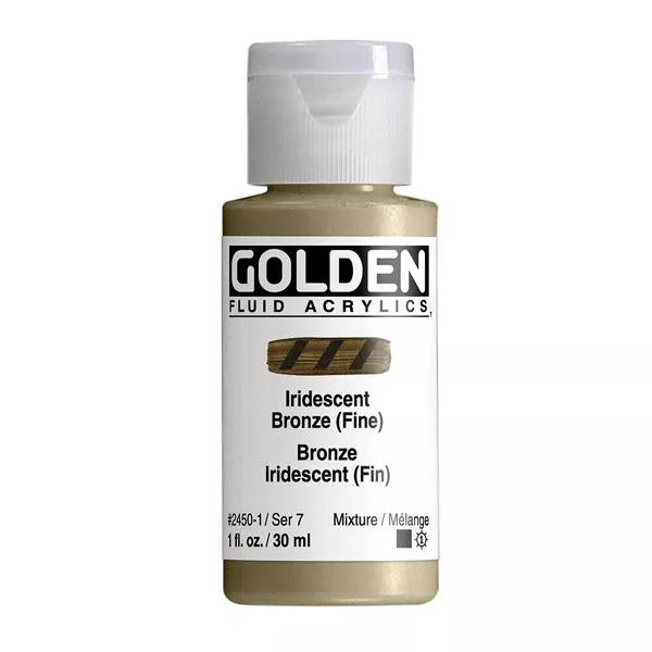 Akrylová barva Golden FLUID 30 ml - varianty - Iridescent Bronze (Fine) 2450