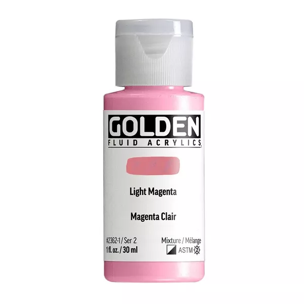 Akrylová barva Golden FLUID 30 ml - varianty - Light Magenta 2362