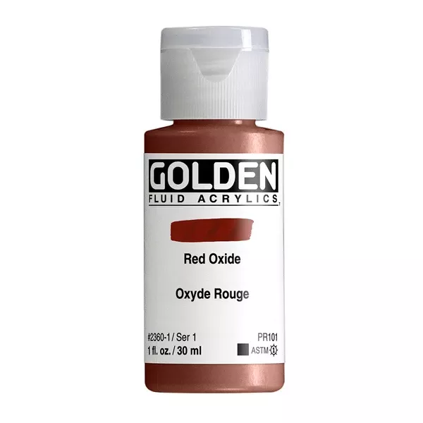 Akrylová barva Golden FLUID 30 ml - varianty - Red Oxide 2360