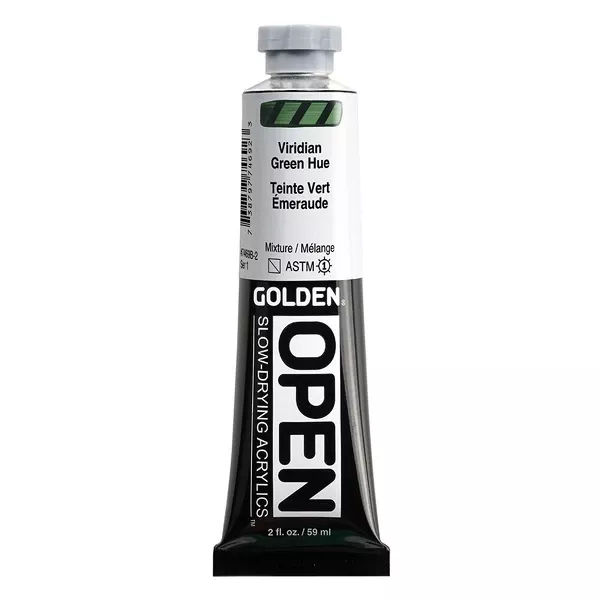 Akrylová barva Golden Open Slow Drying 59 ml - varianty - Viridian Green Hue 7469