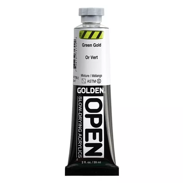 Akrylová barva Golden Open Slow Drying 59 ml - varianty - Green Gold 7170