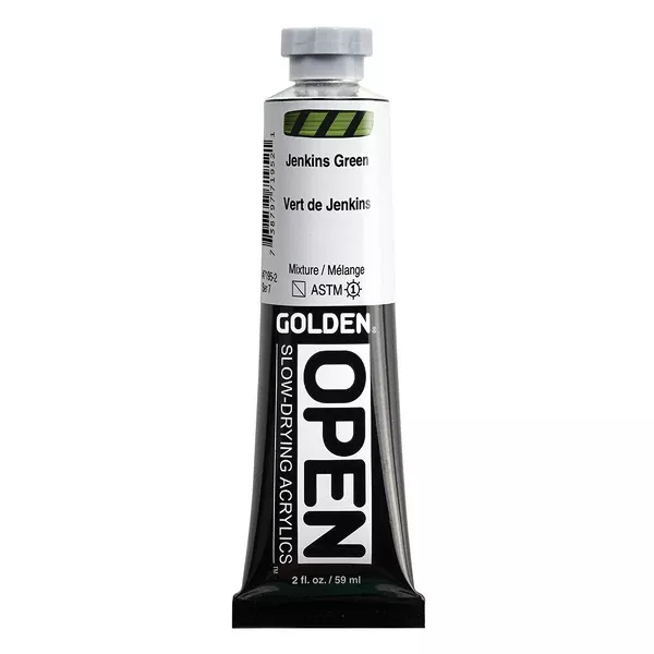 Akrylová barva Golden Open Slow Drying 59 ml - varianty - Jenkins Green 7195