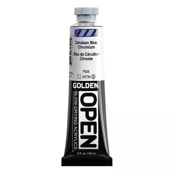 Akrylová barva Golden Open Slow Drying 59 ml - varianty - Cerulean Blue Chromium 7050