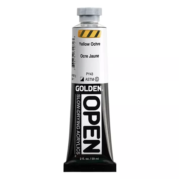 Akrylová barva Golden Open Slow Drying 59 ml - varianty - Yellow Ochre 7407