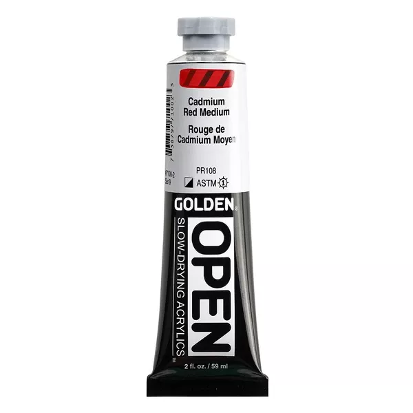 Akrylová barva Golden Open Slow Drying 59 ml - varianty - Cadmium Red Medium 7100